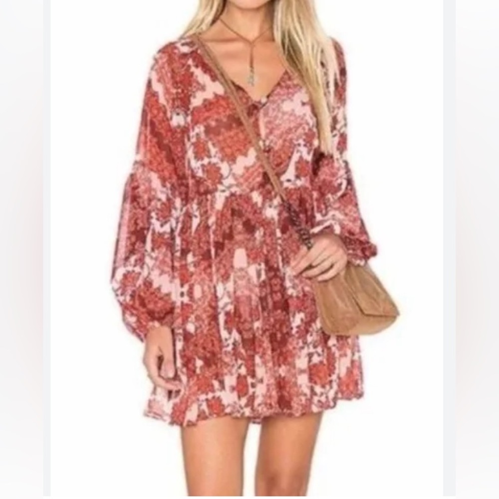 Pristine condition  mShow Me Your Mumu Sienna Swing Dress in Happy Henna